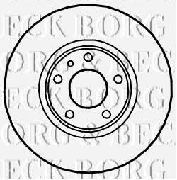 Borg & beck BBD4907 Front brake disc ventilated BBD4907: Buy near me in Poland at 2407.PL - Good price!