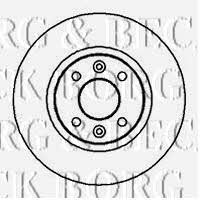 Borg & beck BBD4912 Front brake disc ventilated BBD4912: Buy near me in Poland at 2407.PL - Good price!