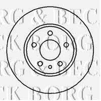 Borg & beck BBD4913 Rear brake disc, non-ventilated BBD4913: Buy near me in Poland at 2407.PL - Good price!