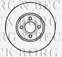 Borg & beck BBD4945 Wentylowana przednia tarcza hamulcowa BBD4945: Dobra cena w Polsce na 2407.PL - Kup Teraz!