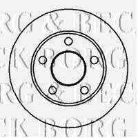 Borg & beck BBD4949 Rear brake disc, non-ventilated BBD4949: Buy near me in Poland at 2407.PL - Good price!
