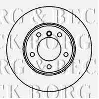 Borg & beck BBD4952 Front brake disc ventilated BBD4952: Buy near me in Poland at 2407.PL - Good price!