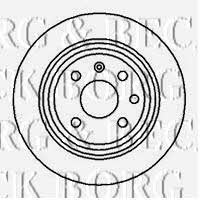 Borg & beck BBD4961 Rear brake disc, non-ventilated BBD4961: Buy near me in Poland at 2407.PL - Good price!