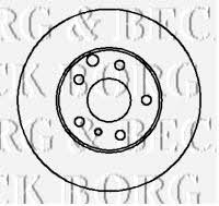 Borg & beck BBD4966 Rear brake disc, non-ventilated BBD4966: Buy near me in Poland at 2407.PL - Good price!