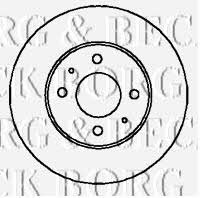 Borg & beck BBD5007 Front brake disc ventilated BBD5007: Buy near me in Poland at 2407.PL - Good price!