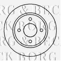 Borg & beck BBD5013 Unventilated front brake disc BBD5013: Buy near me in Poland at 2407.PL - Good price!