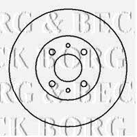 Borg & beck BBD5018 Front brake disc ventilated BBD5018: Buy near me in Poland at 2407.PL - Good price!