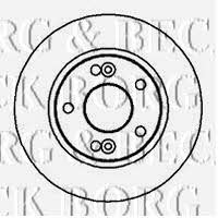 Borg & beck BBD5020 Front brake disc ventilated BBD5020: Buy near me in Poland at 2407.PL - Good price!