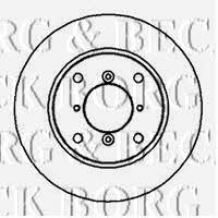 Borg & beck BBD5026 Front brake disc ventilated BBD5026: Buy near me in Poland at 2407.PL - Good price!