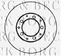 Borg & beck BBD5064 Rear brake disc, non-ventilated BBD5064: Buy near me in Poland at 2407.PL - Good price!