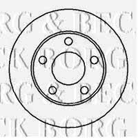 Borg & beck BBD5074 Rear brake disc, non-ventilated BBD5074: Buy near me in Poland at 2407.PL - Good price!