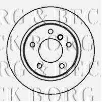 Borg & beck BBD5077 Rear ventilated brake disc BBD5077: Buy near me in Poland at 2407.PL - Good price!