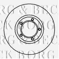 Borg & beck BBD5079 Front brake disc ventilated BBD5079: Buy near me in Poland at 2407.PL - Good price!