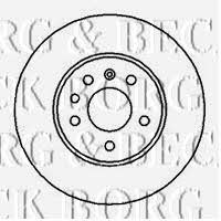Borg & beck BBD5084 Rear brake disc, non-ventilated BBD5084: Buy near me in Poland at 2407.PL - Good price!