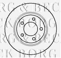 Borg & beck BBD5117 Rear brake disc, non-ventilated BBD5117: Buy near me in Poland at 2407.PL - Good price!