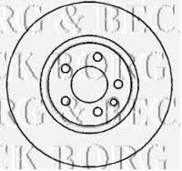 Borg & beck BBD5121 Front brake disc ventilated BBD5121: Buy near me in Poland at 2407.PL - Good price!