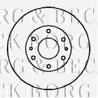 Borg & beck BBD5123 Rear brake disc, non-ventilated BBD5123: Buy near me at 2407.PL in Poland at an Affordable price!