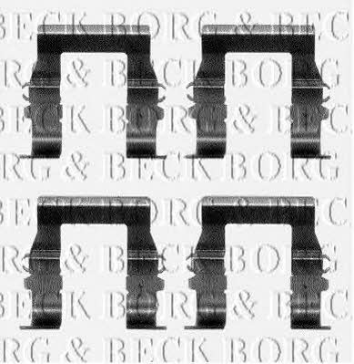 Borg & beck BBK1095 Комплект монтажний гальмівних колодок BBK1095: Приваблива ціна - Купити у Польщі на 2407.PL!
