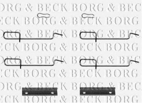 Borg & beck BBK1119 Комплект монтажний гальмівних колодок BBK1119: Приваблива ціна - Купити у Польщі на 2407.PL!