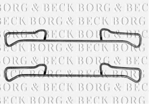 Borg & beck BBK1178 Комплект монтажний гальмівних колодок BBK1178: Приваблива ціна - Купити у Польщі на 2407.PL!