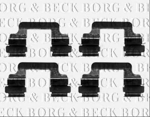 Borg & beck BBK1241 Комплект монтажний гальмівних колодок BBK1241: Приваблива ціна - Купити у Польщі на 2407.PL!