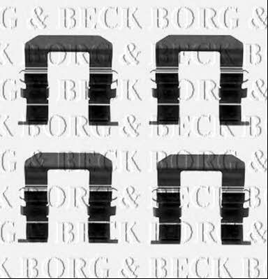 Borg & beck BBK1538 Комплект монтажний гальмівних колодок BBK1538: Приваблива ціна - Купити у Польщі на 2407.PL!