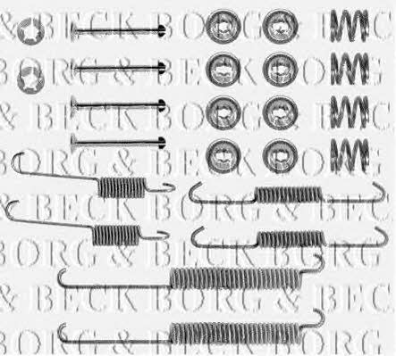 Borg & beck BBK6132 Комплект монтажний гальмівних колодок BBK6132: Приваблива ціна - Купити у Польщі на 2407.PL!