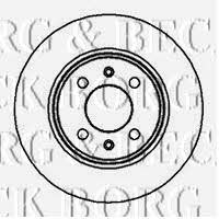 Borg & beck BBD4019 Front brake disc ventilated BBD4019: Buy near me in Poland at 2407.PL - Good price!