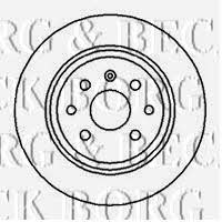 Borg & beck BBD4029 Rear brake disc, non-ventilated BBD4029: Buy near me in Poland at 2407.PL - Good price!