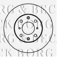 Borg & beck BBD4035 Front brake disc ventilated BBD4035: Buy near me in Poland at 2407.PL - Good price!