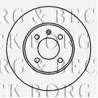 Borg & beck BBD4037 Unventilated front brake disc BBD4037: Buy near me in Poland at 2407.PL - Good price!