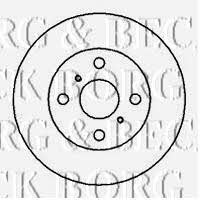 Borg & beck BBD4039 Front brake disc ventilated BBD4039: Buy near me in Poland at 2407.PL - Good price!