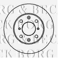 Borg & beck BBD4041 Front brake disc ventilated BBD4041: Buy near me in Poland at 2407.PL - Good price!