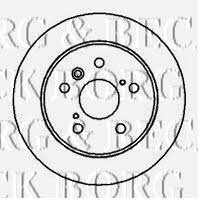 Borg & beck BBD4075 Rear brake disc, non-ventilated BBD4075: Buy near me in Poland at 2407.PL - Good price!
