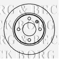 Borg & beck BBD4076 Unventilated front brake disc BBD4076: Buy near me in Poland at 2407.PL - Good price!