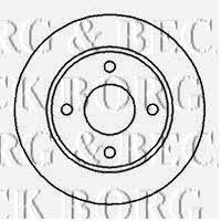 Borg & beck BBD4077 Unventilated front brake disc BBD4077: Buy near me in Poland at 2407.PL - Good price!
