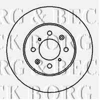 Borg & beck BBD4081 Front brake disc ventilated BBD4081: Buy near me in Poland at 2407.PL - Good price!