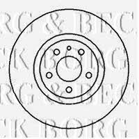 Borg & beck BBD4083 Unventilated front brake disc BBD4083: Buy near me in Poland at 2407.PL - Good price!
