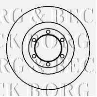 Borg & beck BBD4087 Front brake disc ventilated BBD4087: Buy near me in Poland at 2407.PL - Good price!