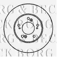 Borg & beck BBD4090 Front brake disc ventilated BBD4090: Buy near me in Poland at 2407.PL - Good price!