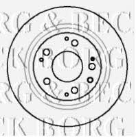 Borg & beck BBD4091 Rear brake disc, non-ventilated BBD4091: Buy near me in Poland at 2407.PL - Good price!