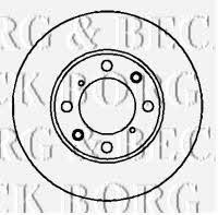 Borg & beck BBD4093 Rear brake disc, non-ventilated BBD4093: Buy near me in Poland at 2407.PL - Good price!