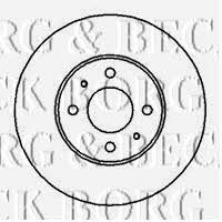 Borg & beck BBD4097 Front brake disc ventilated BBD4097: Buy near me in Poland at 2407.PL - Good price!