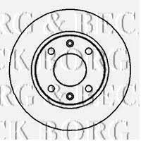Borg & beck BBD4098 Unventilated front brake disc BBD4098: Buy near me in Poland at 2407.PL - Good price!
