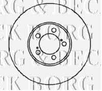 Borg & beck BBD4099 Front brake disc ventilated BBD4099: Buy near me in Poland at 2407.PL - Good price!
