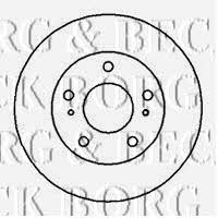 Borg & beck BBD4138 Front brake disc ventilated BBD4138: Buy near me in Poland at 2407.PL - Good price!