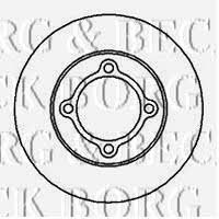 Borg & beck BBD4143 Unventilated front brake disc BBD4143: Buy near me in Poland at 2407.PL - Good price!