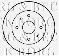 Borg & beck BBD4145 Front brake disc ventilated BBD4145: Buy near me at 2407.PL in Poland at an Affordable price!