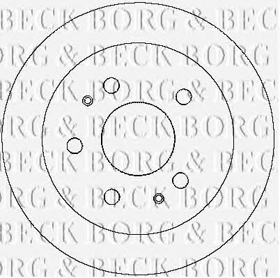Borg & beck BBD4146 Unventilated front brake disc BBD4146: Buy near me in Poland at 2407.PL - Good price!