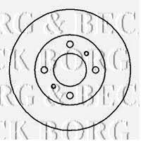 Borg & beck BBD4155 Front brake disc ventilated BBD4155: Buy near me at 2407.PL in Poland at an Affordable price!